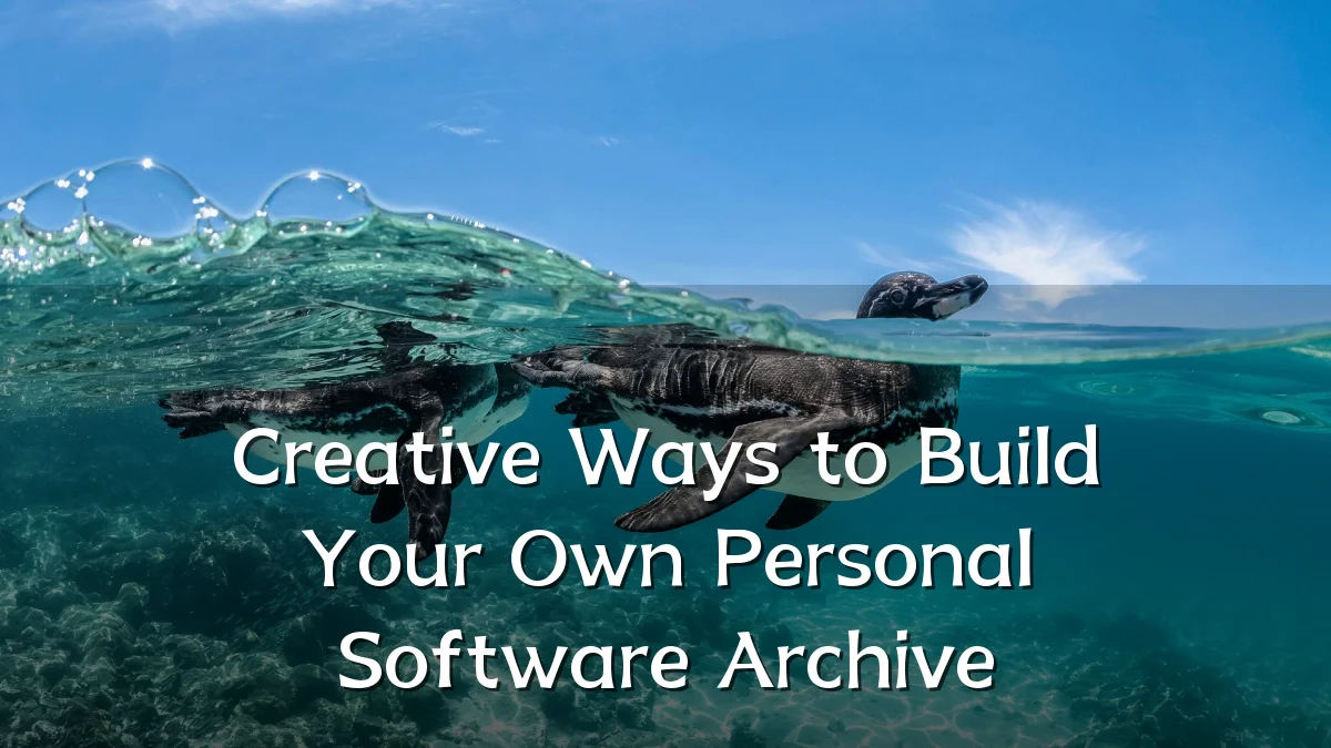 Creative Ways to Build Your Own Personal Software Archive