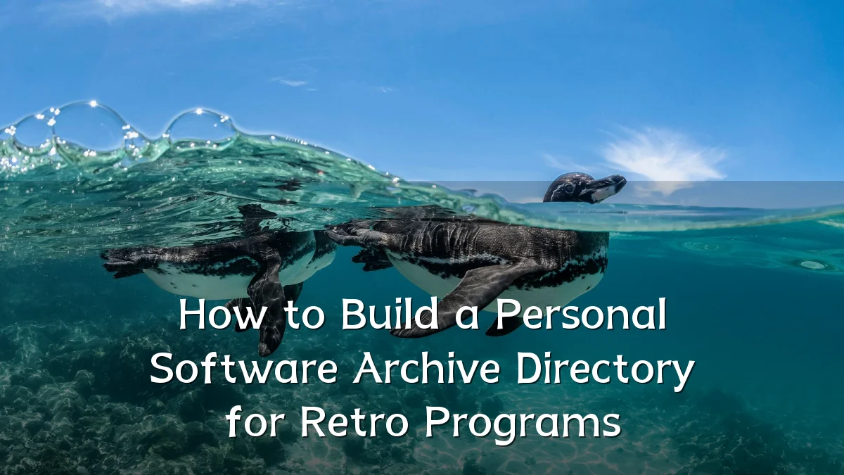 How to Build a Personal Software Archive Directory for Retro Programs