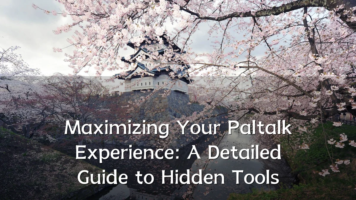 Maximizing Your Paltalk Experience: A Detailed Guide to Hidden Tools