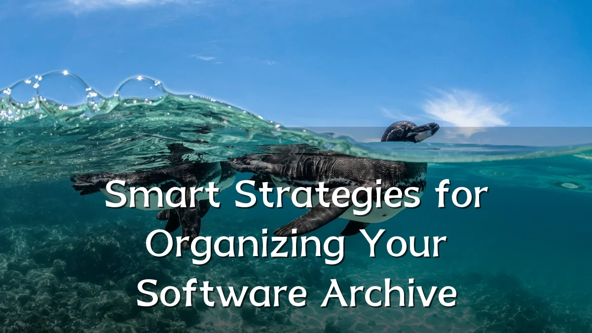 Smart Strategies for Organizing Your Software Archive