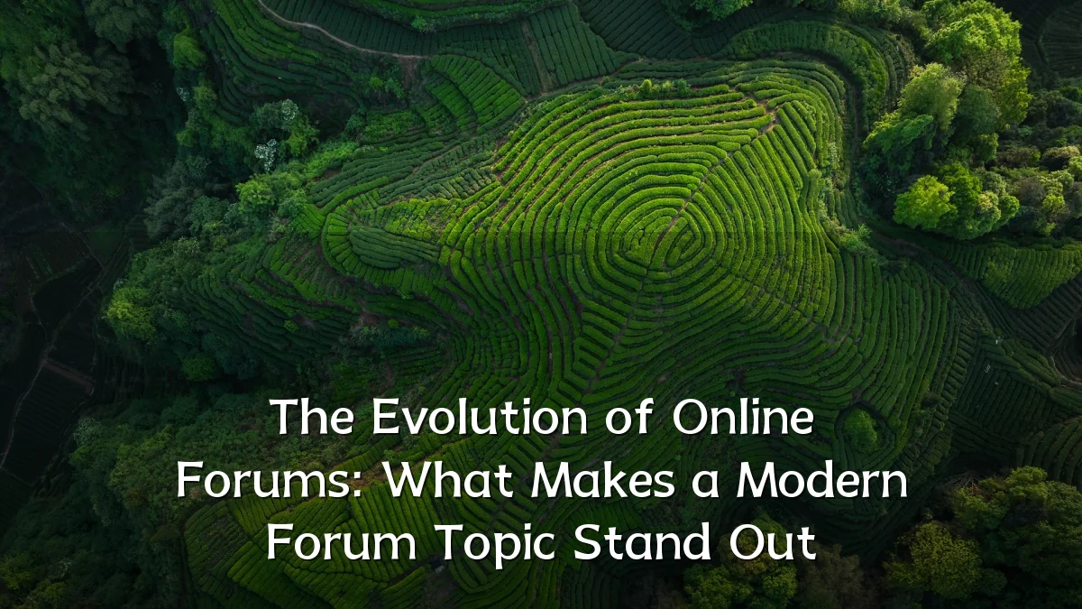 The Evolution of Online Forums: What Makes a Modern Forum Topic Stand Out