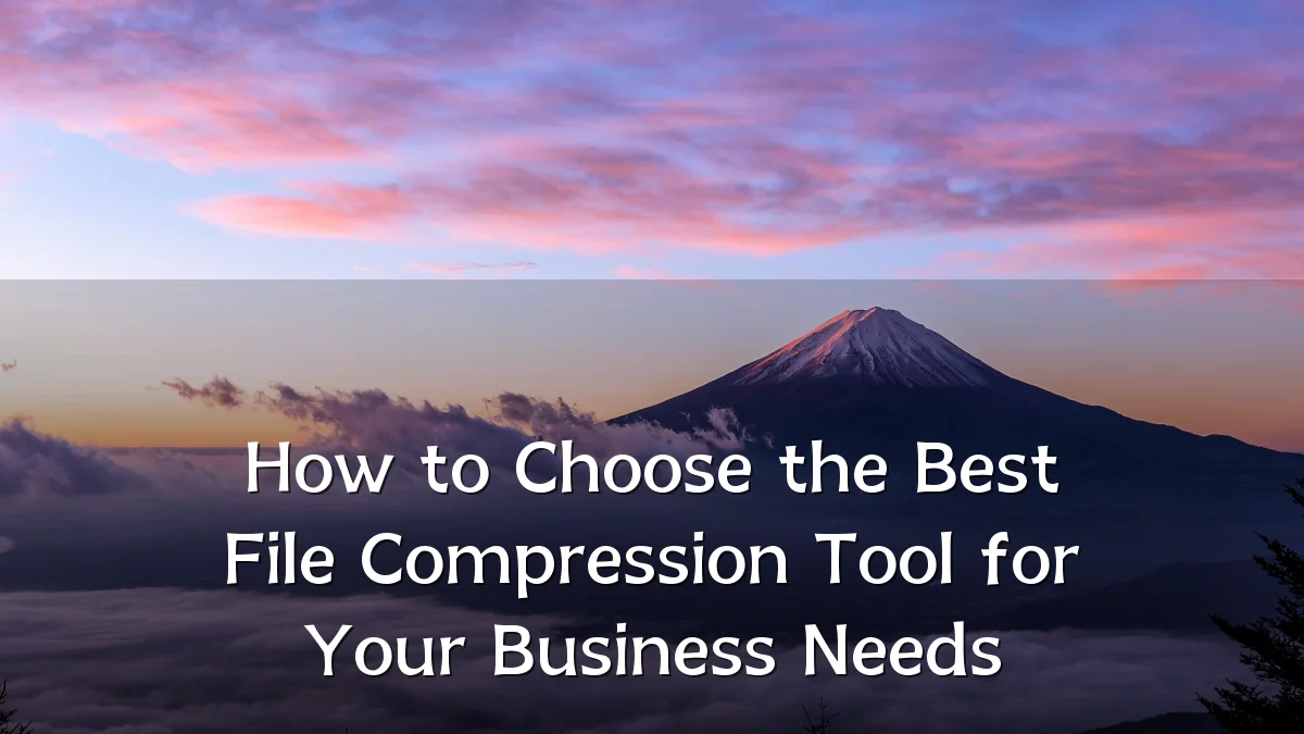 How to Choose the Best File Compression Tool for Your Business Needs
