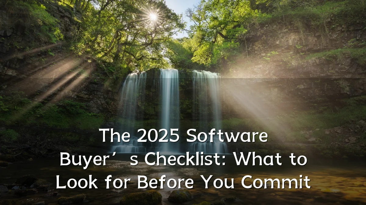 The 2025 Software Buyer’s Checklist: What to Look for Before You Commit